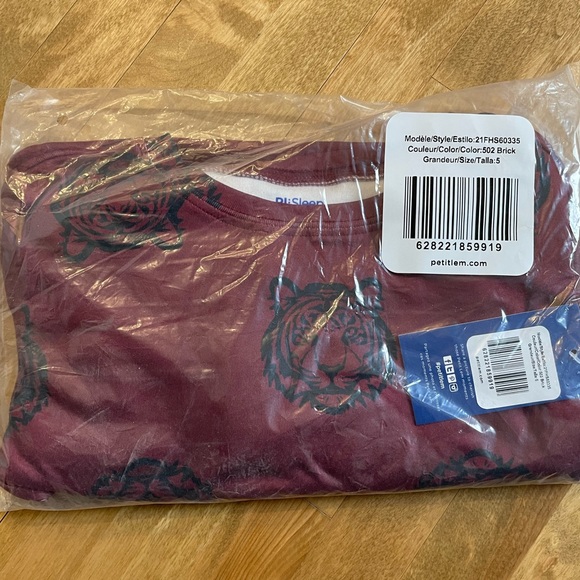 NWT Petit Lem Kids Tiger Print 2- Piece Panama Set - Picture 2 of 2